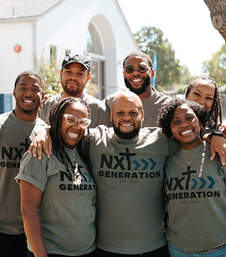 Young adult group in Ontario, California at Mt. Zion Church of Ontario