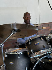 Drummer of serve team in ontario california at Mt. Zion Church of Ontario