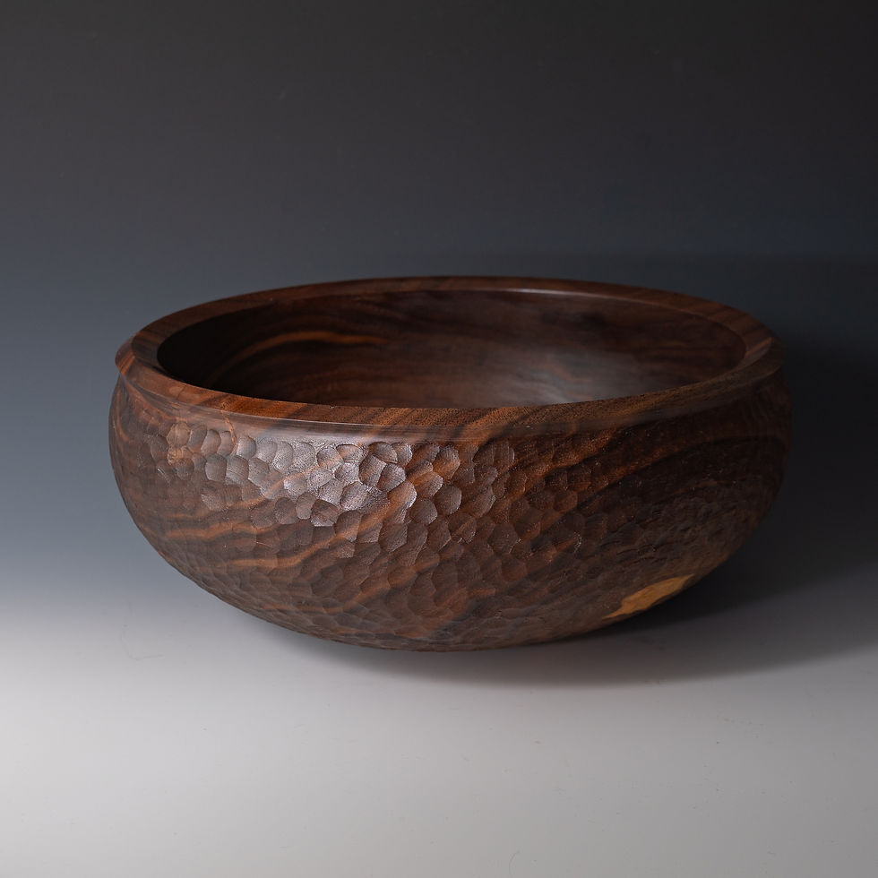 Thumbnail: Carved Walnut Bowl