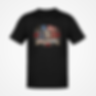 USA 250 Years of Freedom Patriotic Flag Roses Flowers Black Tshirts