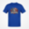 USA 250 Years of Freedom Patriotic Flag Roses Flowers Royal Blue Tshirts