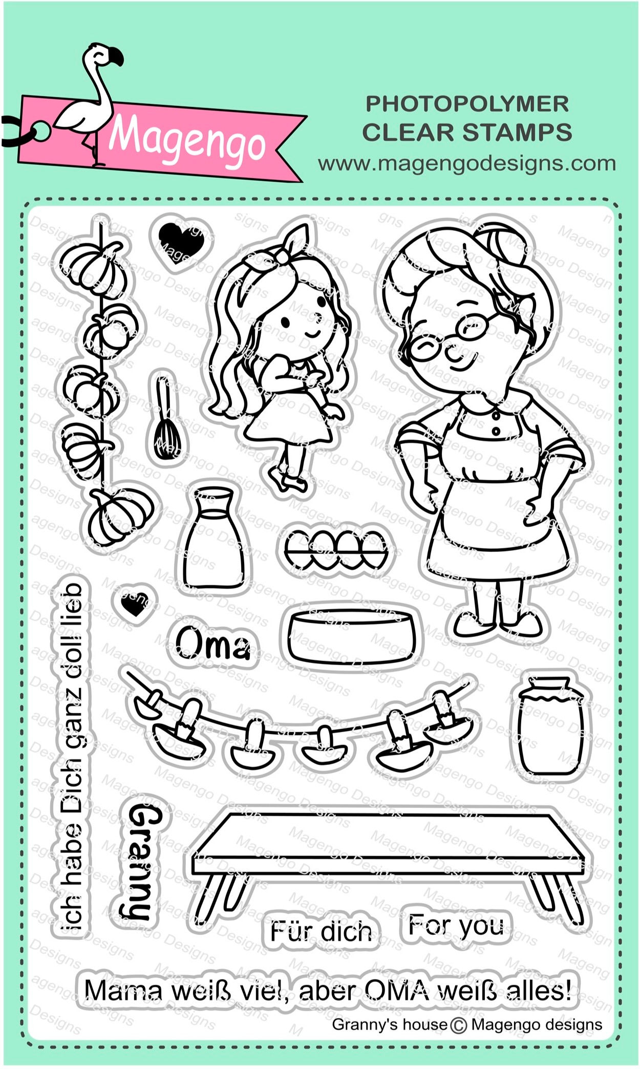 Granny's hause stamp set