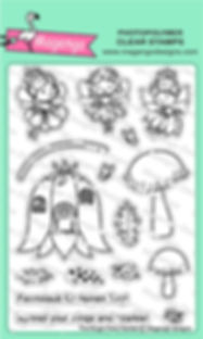 The magic fairy garden stamp set