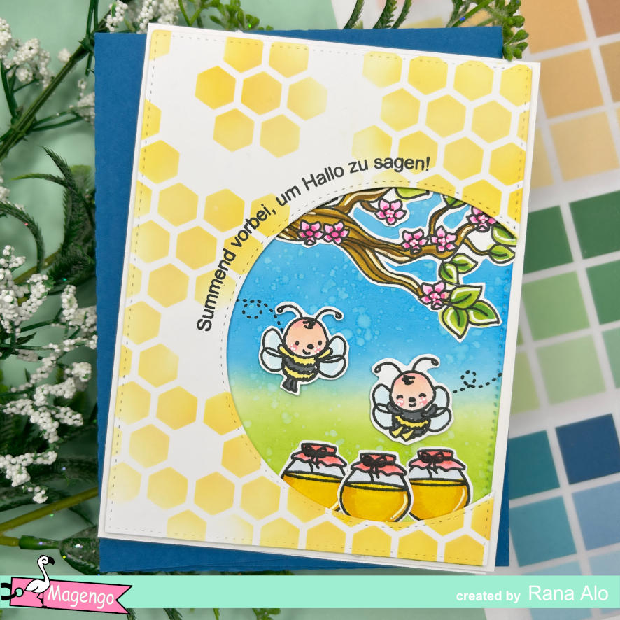 Thumbnail: Buzzing with joy stamp set