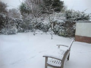 Not my neighborhood but that is how it looked outside all day Saturday