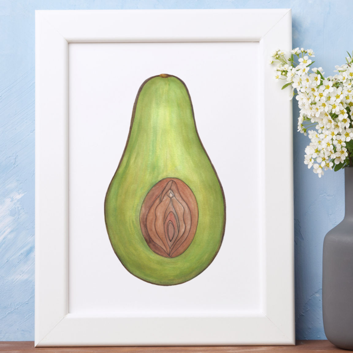 Vulva Karte Avocado