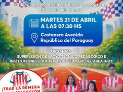 ENCARNACIÓN: Estudiantes organizan correcaminata en Encarnación para concienciar sobre adicciones.