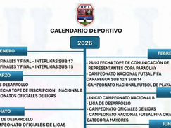 UFI presentó su calendario deportivo 2026: Nacional B iniciará en abril y el Interligas en agosto