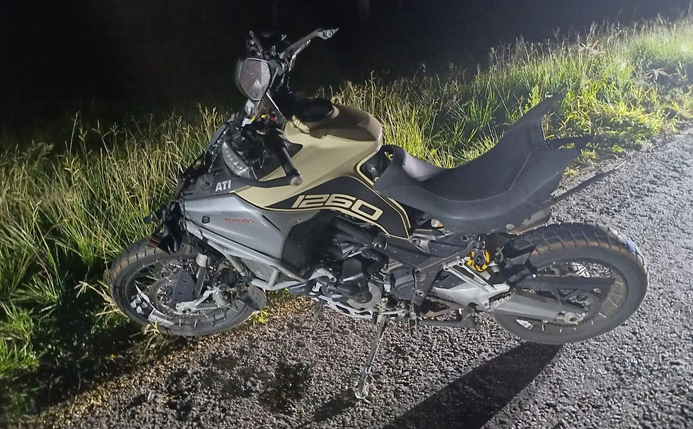 ITAPÚA: Motociclista colisionó contra un animal vacuno en José Leandro Oviedo.
