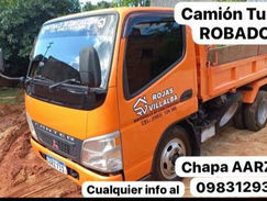 Hurtan camión tumba con materiales: Cualquier información comunicarse al (0983) 129 386