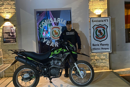 Incautación de motocicleta por exposición al tránsito terrestre