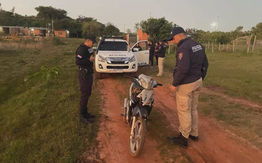 Recuperan motocicleta hurtada en Santa Lucía: La Policía Nacional encontró el biciclo abandonado