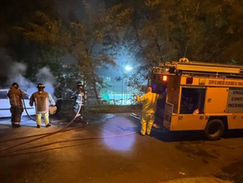 ENCARNACIÓN: Incendio vehicular en plena vía pública.