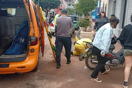 Choque deja una joven lesionada: El percance ocurrió en pleno barrio Centro