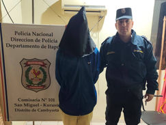 ITAPÚA: Capturan a delincuente con objetos robados en su poder en Cambyretá.