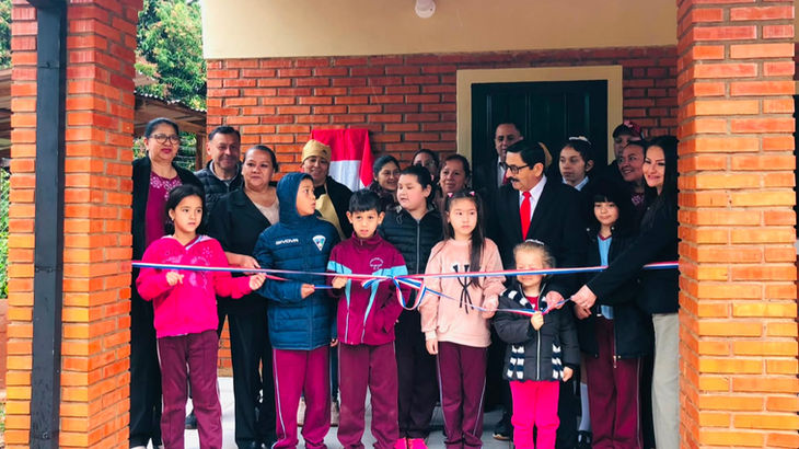 Inauguran cocina depósito en Carovení: Docentes y estudiantes destacaron la obra que dará comodidad