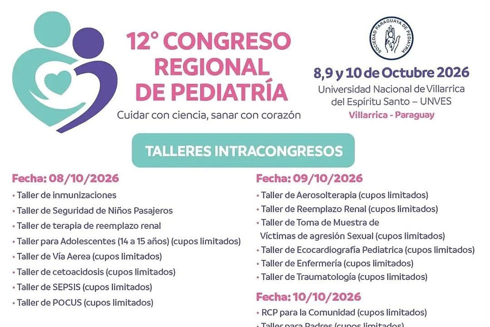 Ultiman detalles para el Congreso Regional de Pediatría: Será del 8 al 10 de octubre en la UNVES