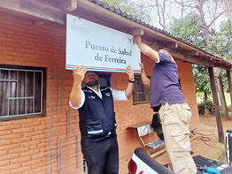 Culminan mejoras en puesto de salud tras 18 años, refaccionan infraestructura en Ferreira de Cnel. Martínez