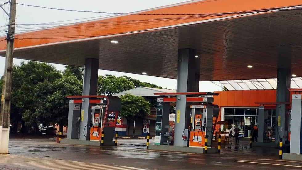 El hecho ocurrió alrededor de las 02:20 horas en la estación de servicios Copetrol. Foto: Gentileza