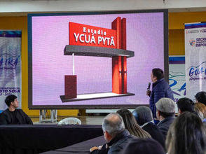 Cesarito presentó plan de refacción del estadio Ykua Pyta: El proyecto demandará una inversión de G. 1.200 millones