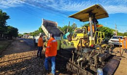 Villarrica suma 110 cuadras de asfalto: Gobierno departamental anunció obras viales en 26 barrios