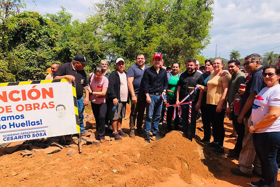Inician empedrado en Rincón 2: La obra es realizada por la Gobernación de Guairá