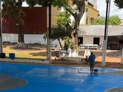 Preparativos en el Estero Bellaco: Acondicionan la subsede para el Nacional de Básquet U13