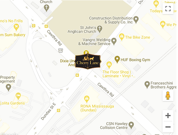 Site Map of Cherry Lane, Mississauga