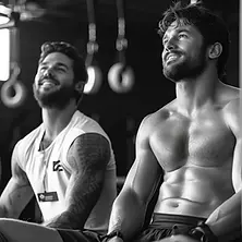 ahoikapitan_as_two_men_in_gym_tired_smiling_sweaty_73478242-957e-4905-b08e-b3bf076dc296.we