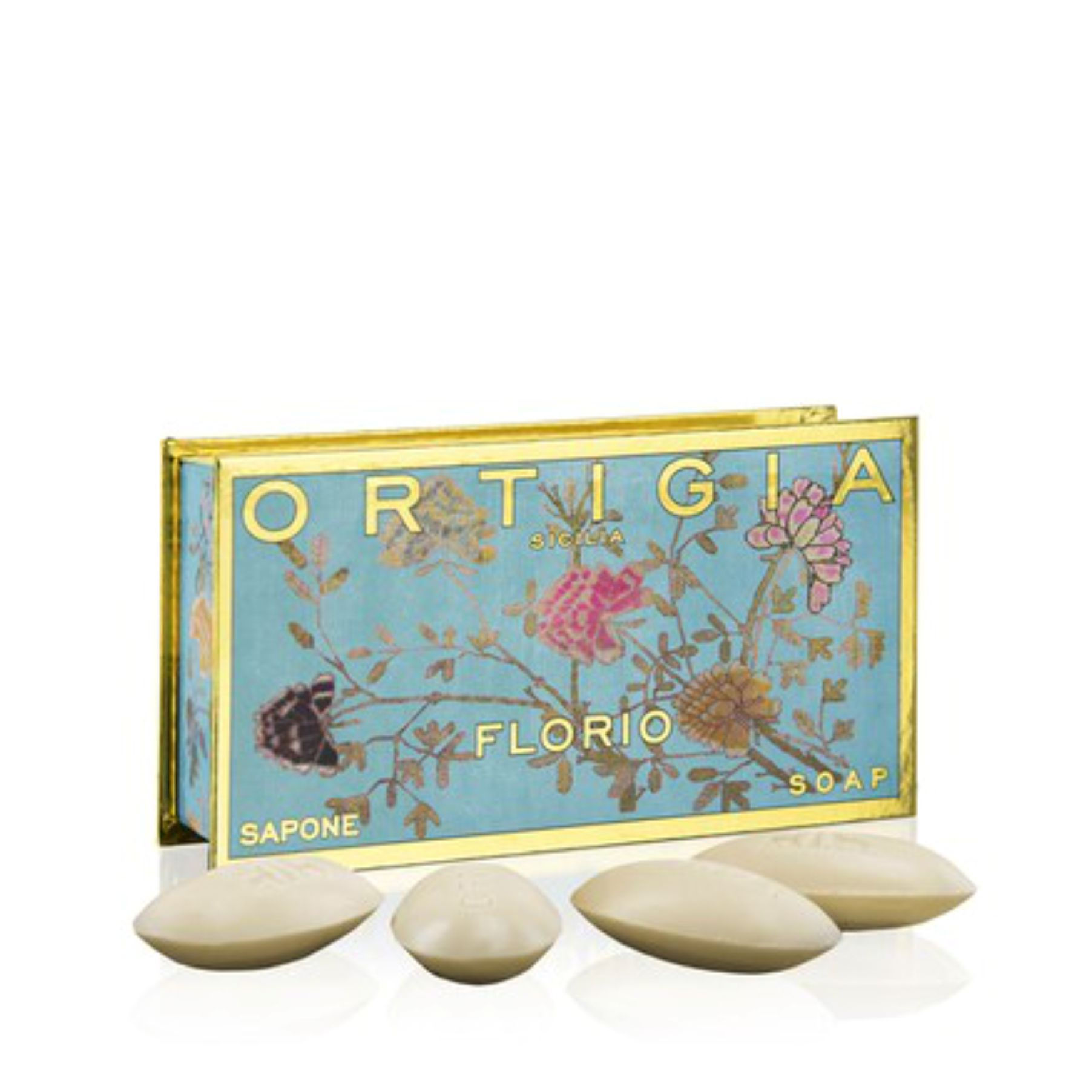 Ortigia Florio Sapone all'Olio d'Oliva Vegetale Confezione 4 x 40 gr - Profumo Profumeria Artistica