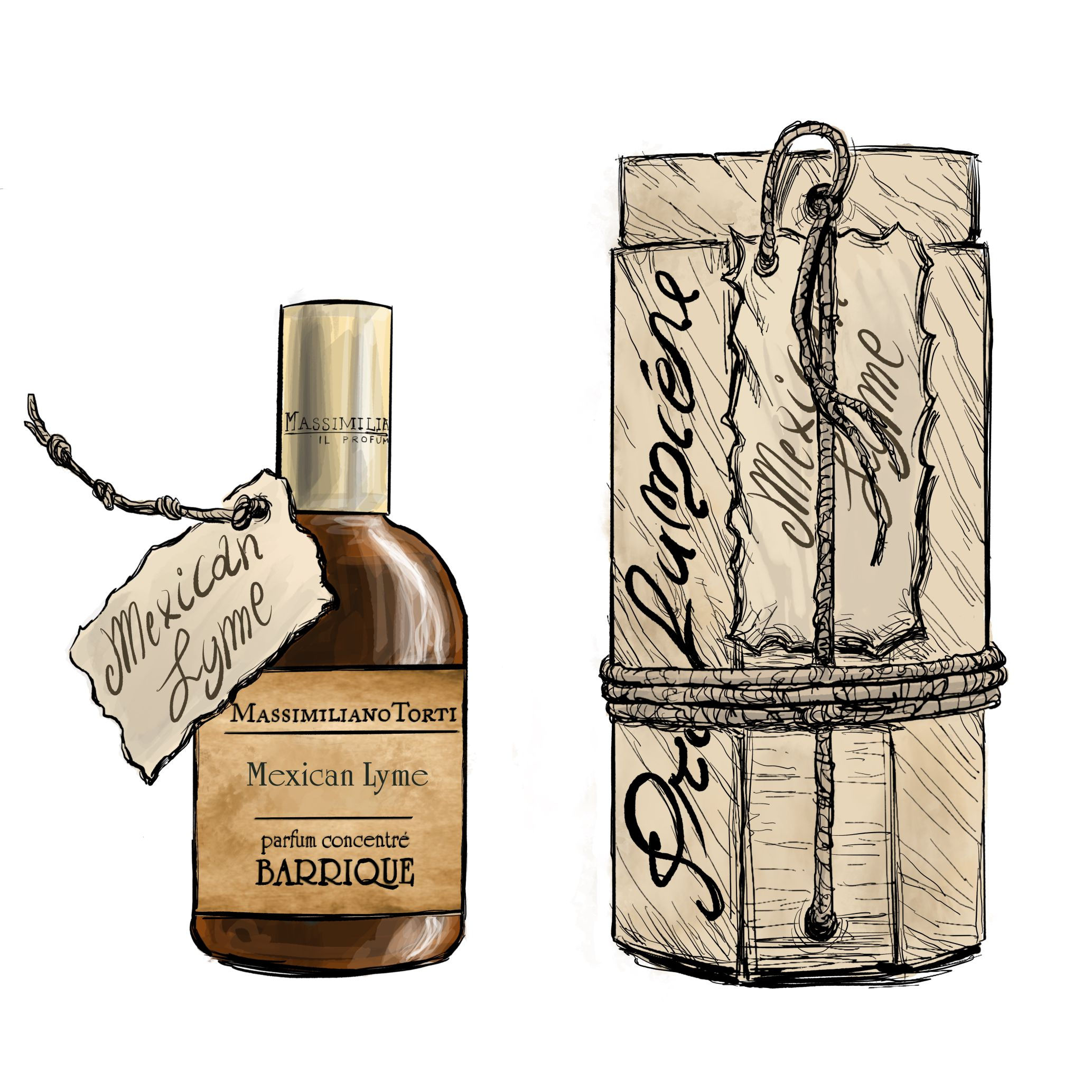Massimiliano Torti il Profumiere Mexican Lyme Parfum Concentré 100 ml - Collezione Barrique - Profumo Profumeria Artistica