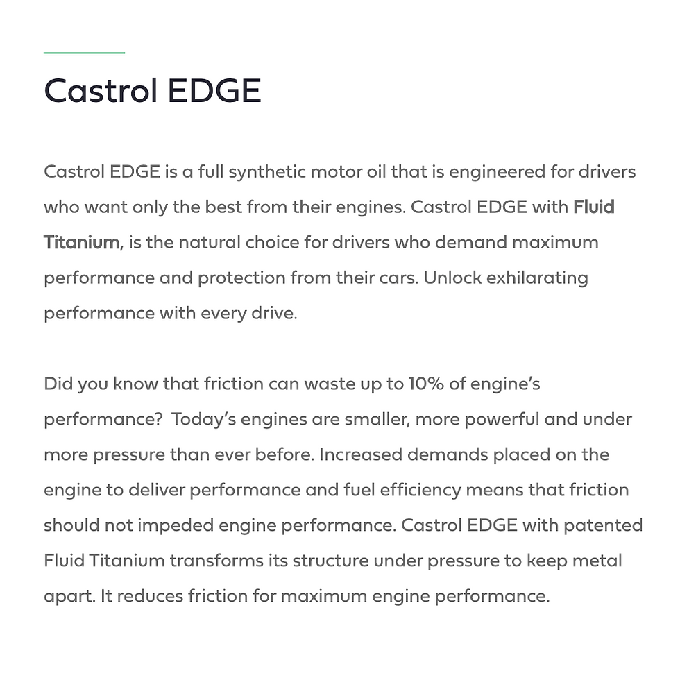 Thumbnail: Castrol Edge Servicing Package W20/30/40