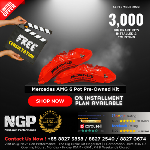 Original Mercedes C63 AMG 6 Pot Big Brake Kit | NGP Singapore