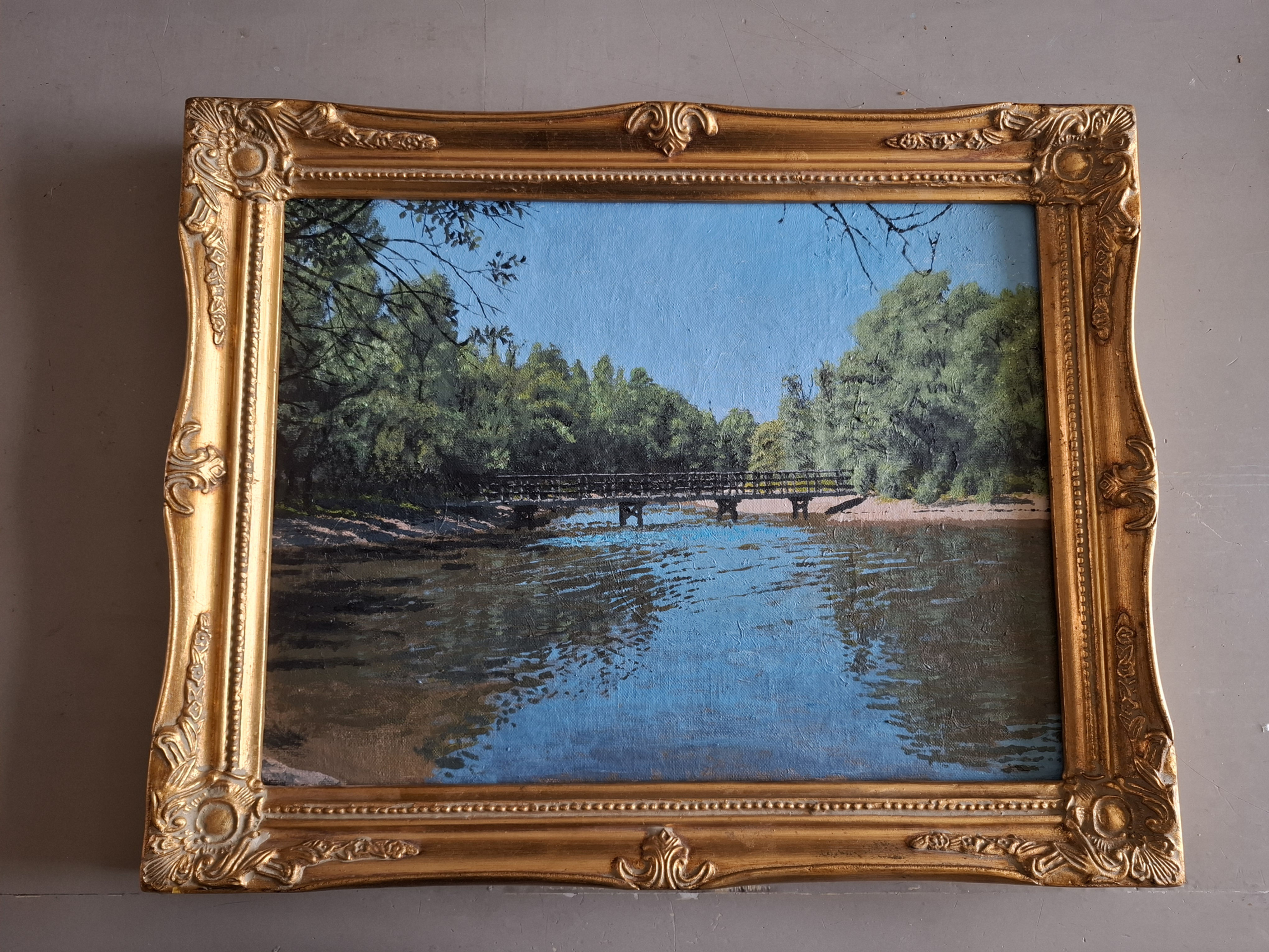 Where the IJssel river rest. 16,1 x 11,8 inch acrylic