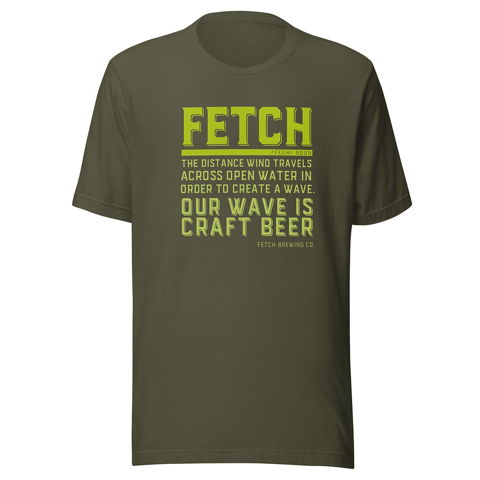 Fetch Definition, Green Logo | Unisex Lightweight Tee