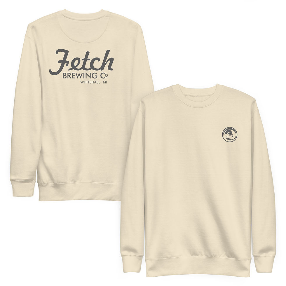 Fetch Brewing Co (Back), Dk Logo | Unisex Crewneck Pullover