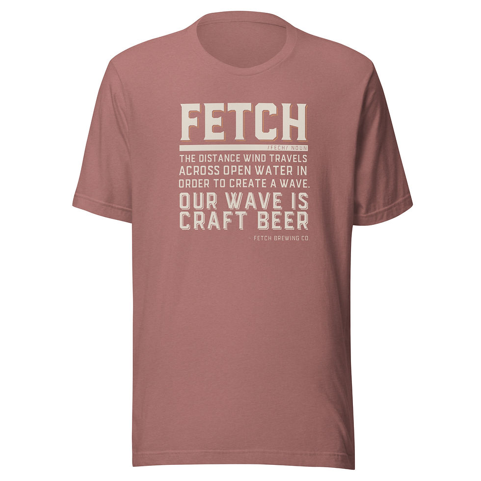 Thumbnail: Fetch Definition, Tan Logo | Unisex Lightweight Tee