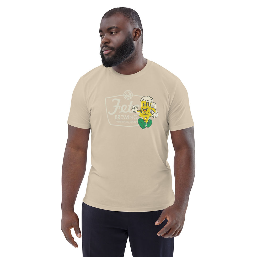 Thumbnail: Retro Fetch, Light Logo | Unisex Organic Cotton Tee