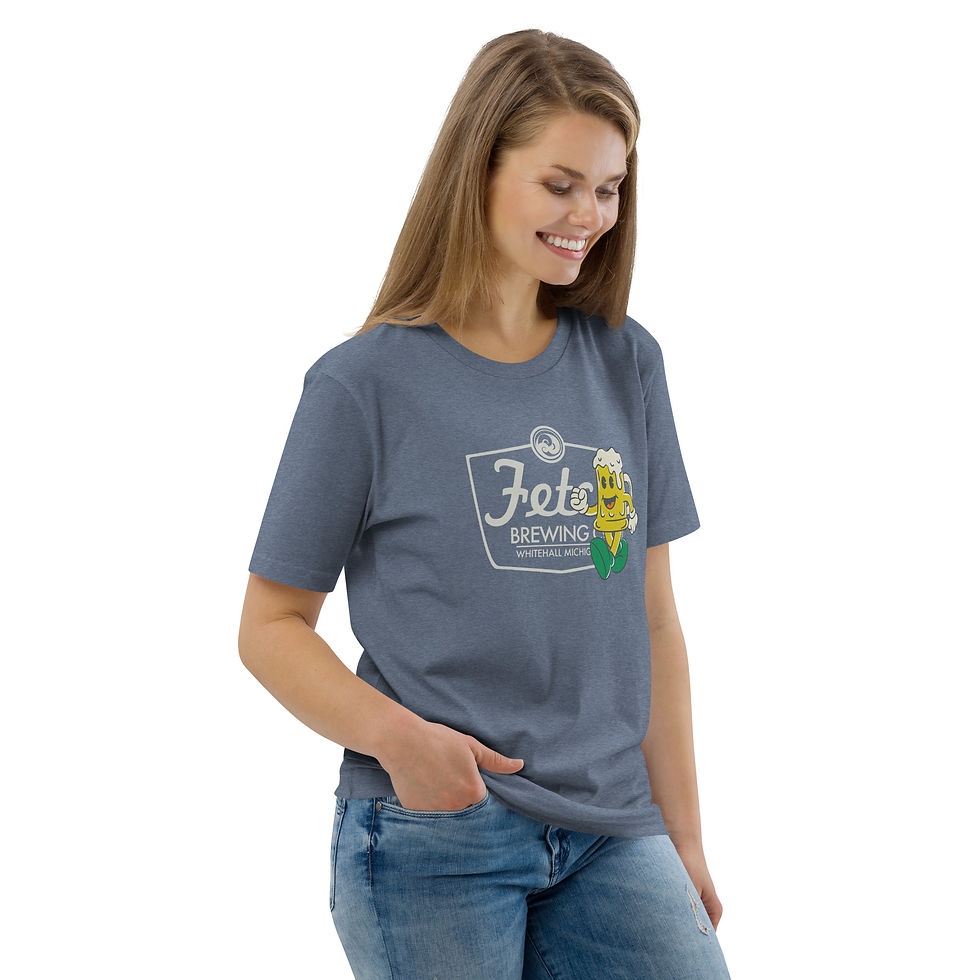 Thumbnail: Retro Fetch, Light Logo | Unisex Organic Cotton Tee
