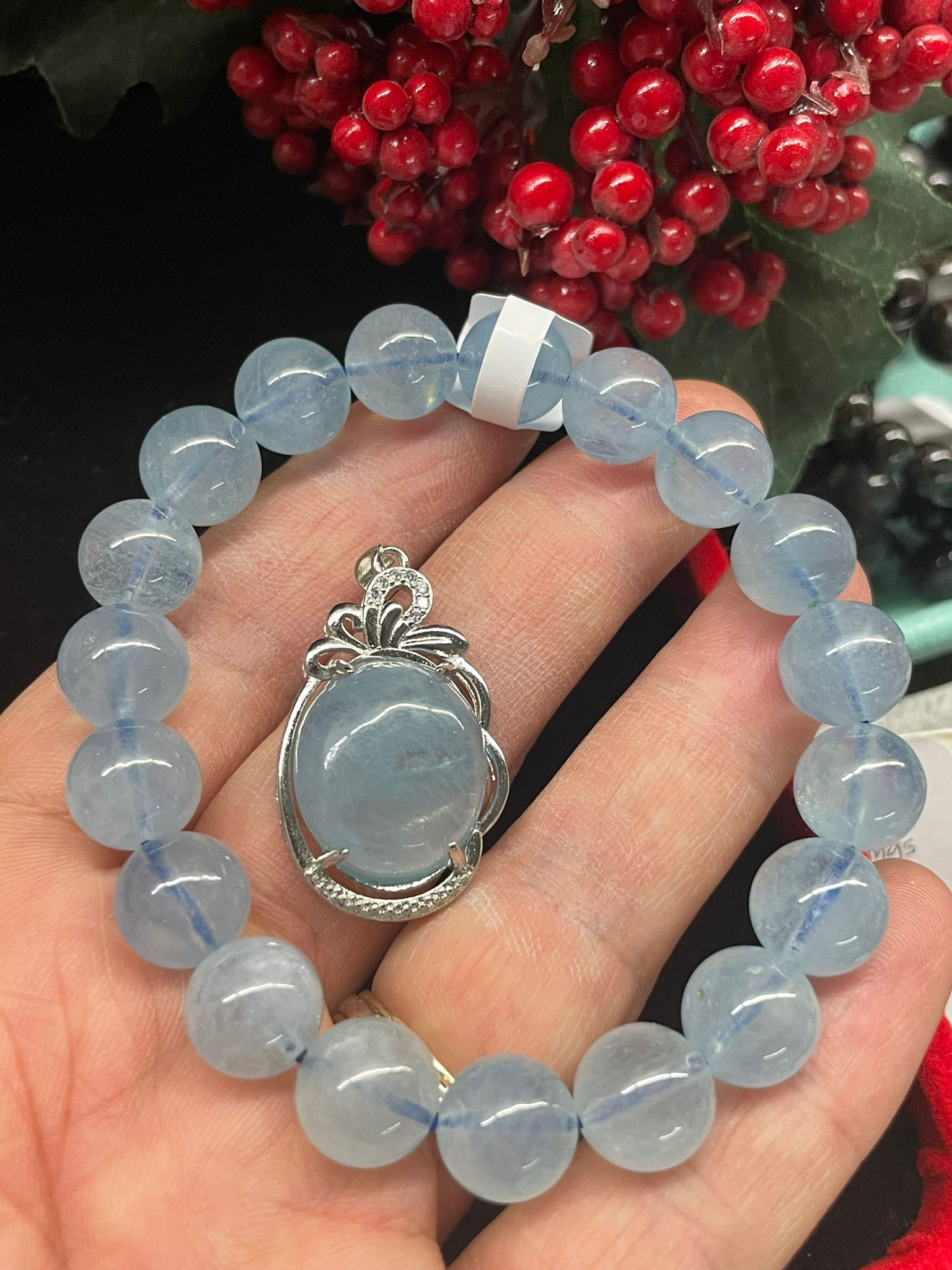 Aquamarine Pendant HOLIDAY SET