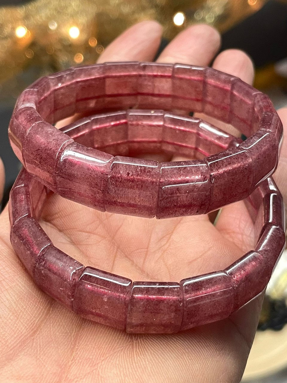 Strawberry Quartz Bangle