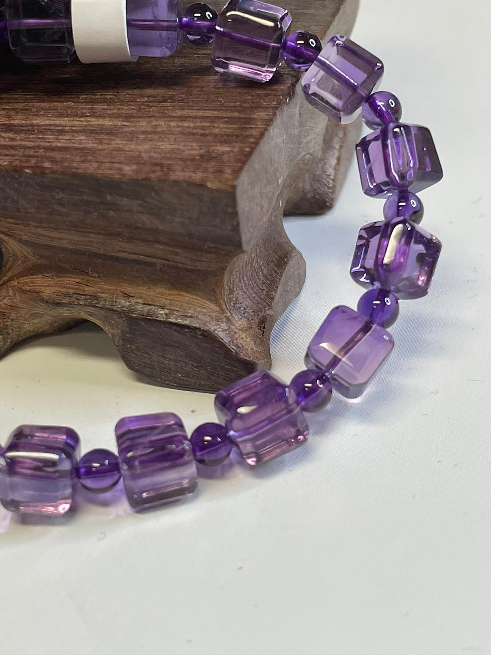 Amethyst Bracelet (Cube)