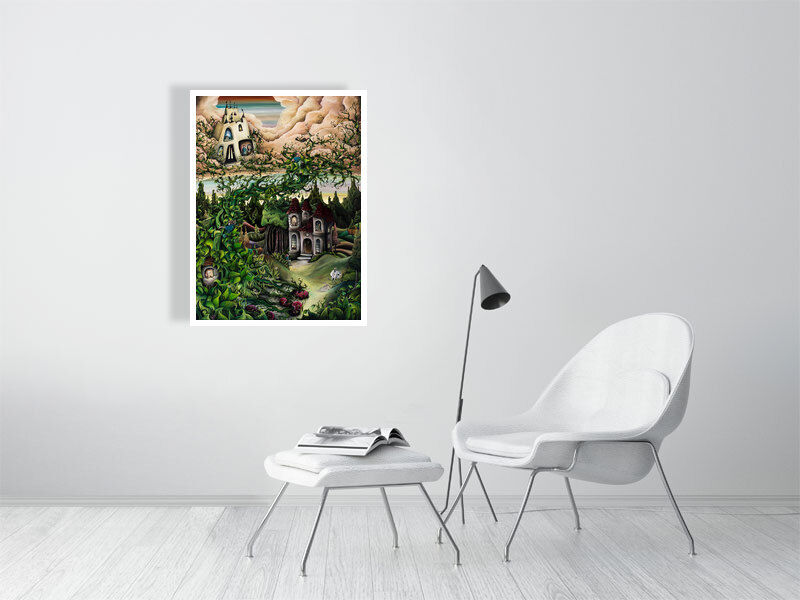 Thumbnail: Fine Art Prints for Sale - Jack and the Beanstalk Fairy Tale - Jupigio Artwork