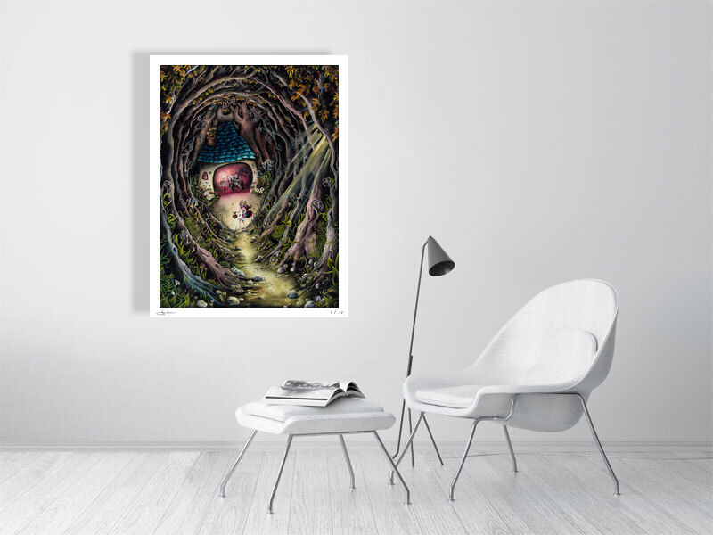 Thumbnail: Fine Art Prints for Sale - Little Red Riding Hood Fairy Tale - Jupigio Artwork