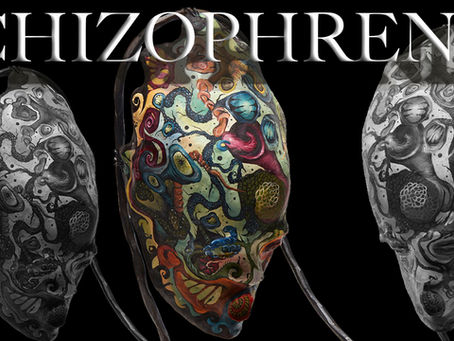 Schizophrenia sculpture by Julia O’Sullivan depicting hallucinations, sensory experiences and internal voices through symbolic contemporary art.