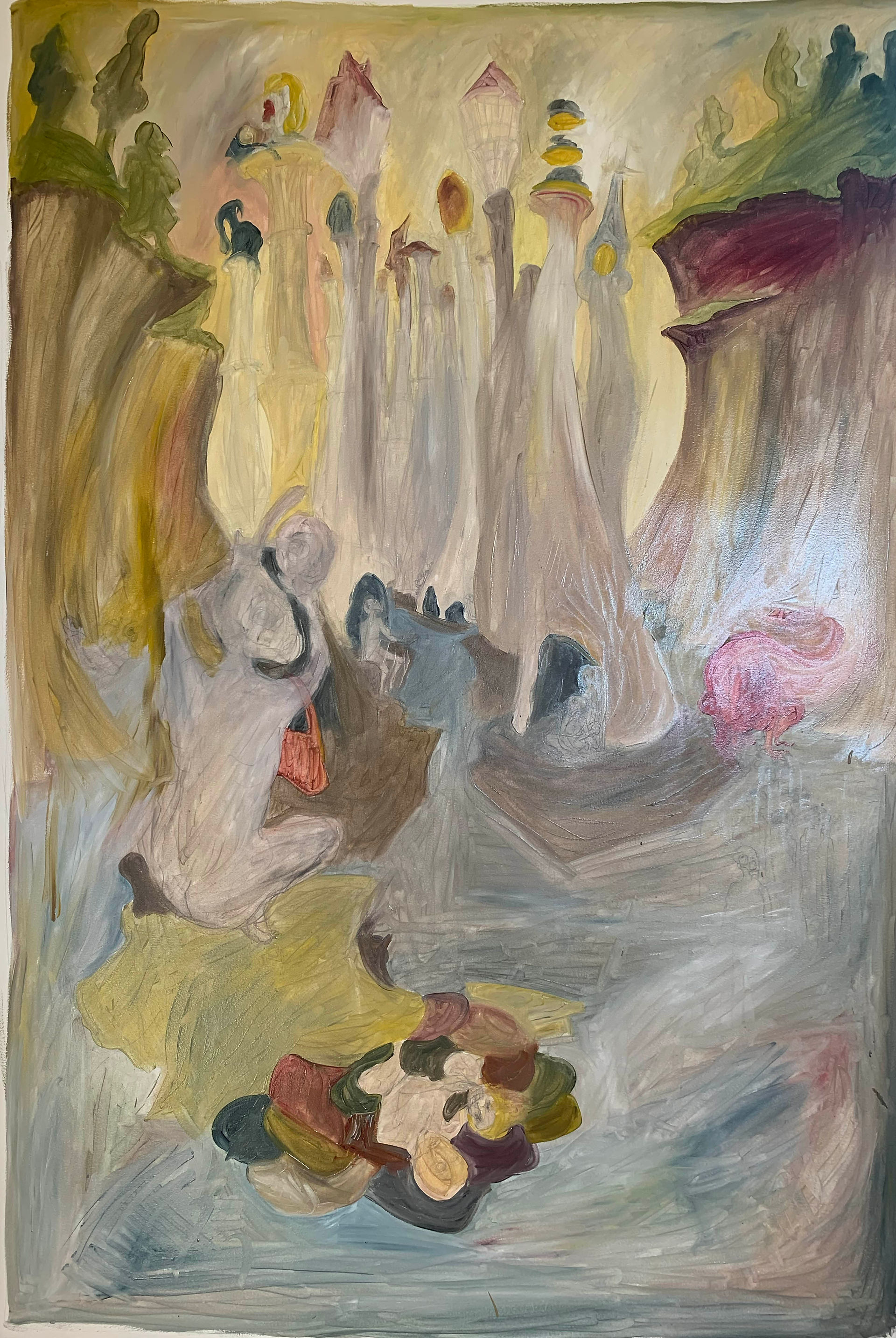 Seven Deadly Sins first layer of Envy in oils