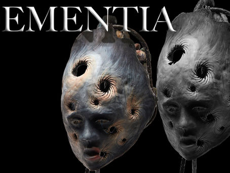 Dementia sculpture by Julia O’Sullivan depicting the effects of memory loss and identity change through a symbolic human head with fading features and dark voids.
