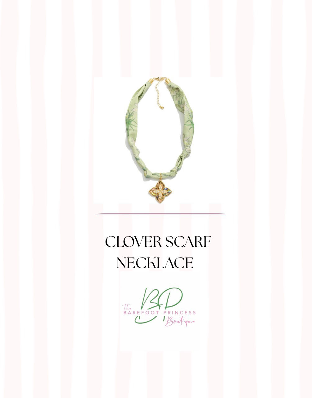 Scarf Necklaces with Charm 