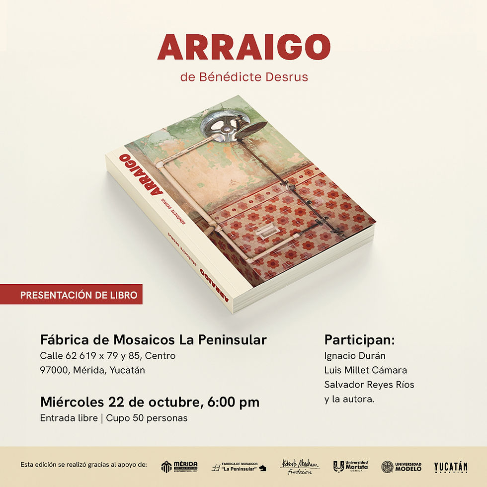 Presentación del libro ARRAIGO de Bénédicte Desrus