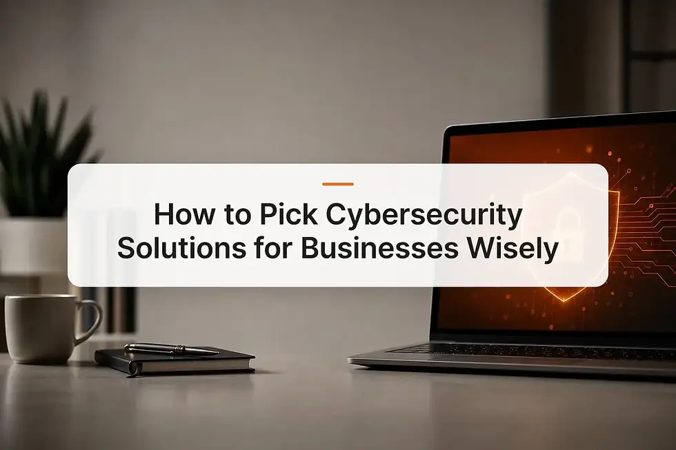 How to Pick Cybersecurity Solutions for Businesses Wisely
